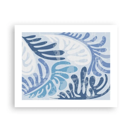 Pôster - Samambaias azuis - 50x40 cm
