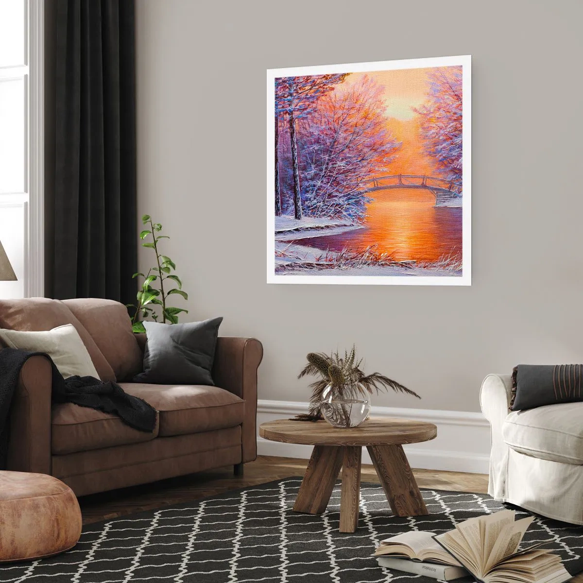 Pôster - Vamos nos encontrar aqui - 60x60 cm