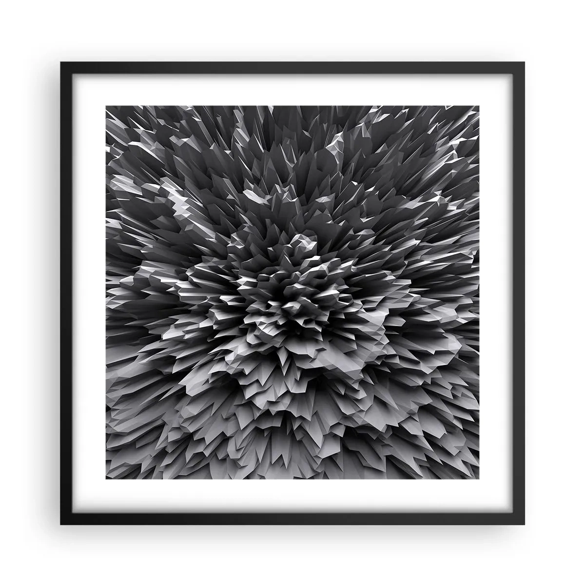 Pôster com moldura preta - Não pode ficar mais difícil do que isso - 50x50 cm