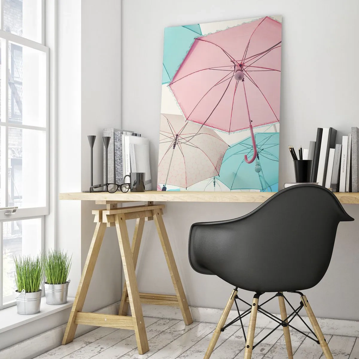 Quadro em vidro - Às vezes sol, às vezes chuva - 50x70 cm