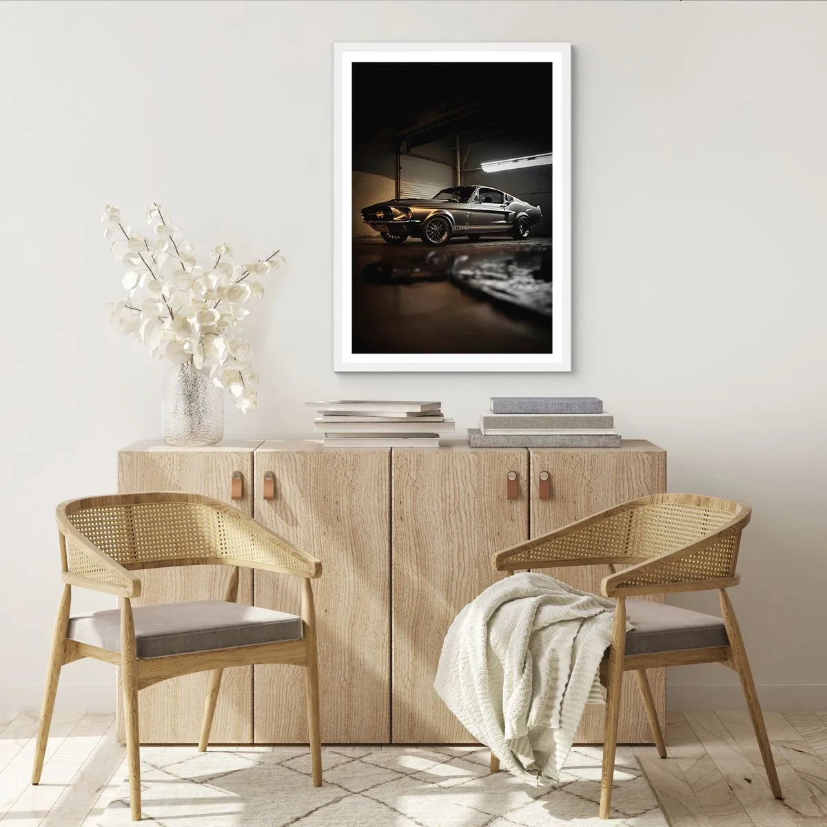 Pôster em moldura branca - De volta ao passado - 50x70 cm