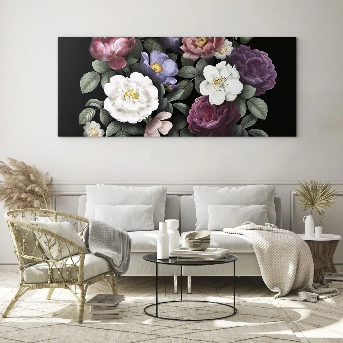 Quadro em vidro - Do jardim inglês - 100x40 cm