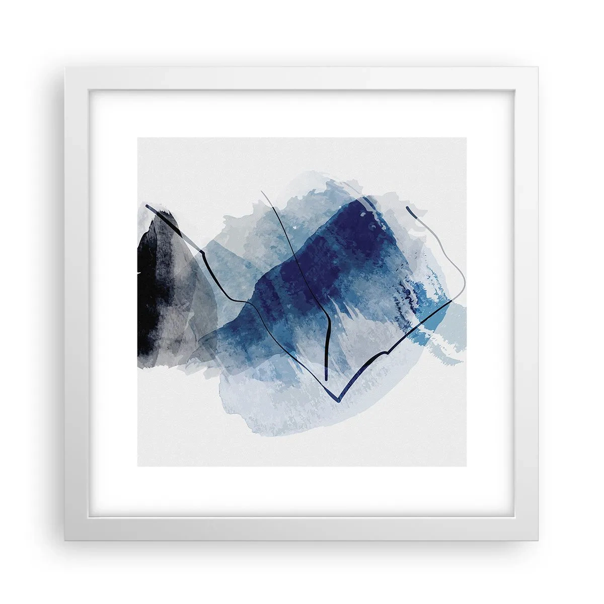 Pôster em moldura branca - Iceberg - 30x30 cm