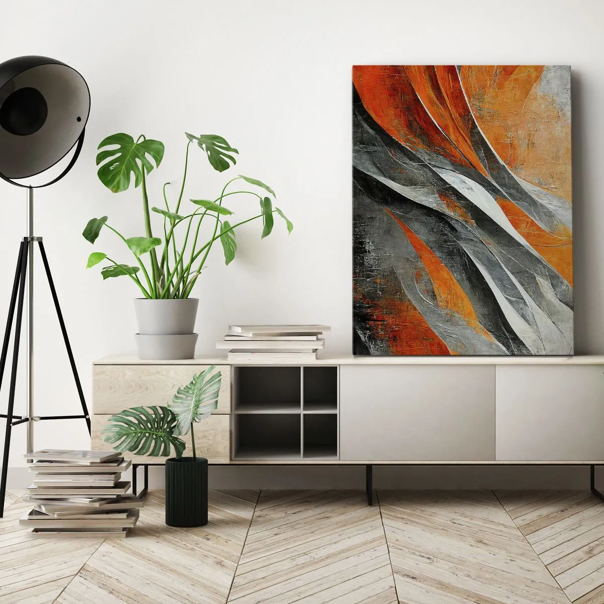 Quadro em tela - Calor e frio - 45x80 cm
