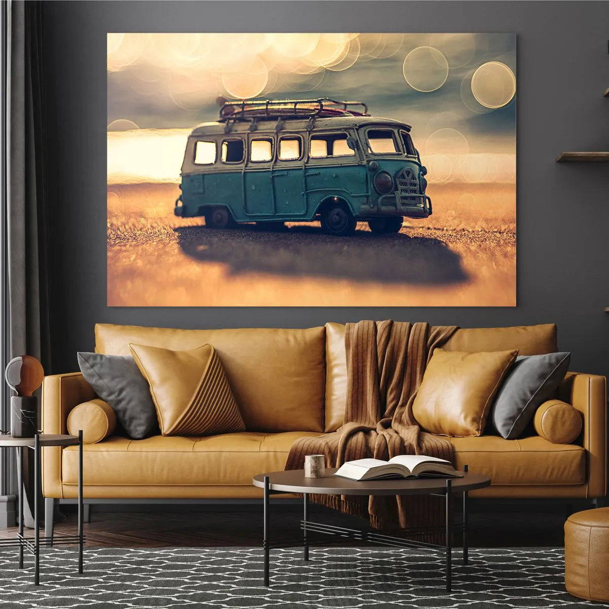 Quadro em vidro - O fim da idolatria do dinheiro e do trabalho - 120x80 cm
