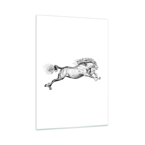 Quadro em vidro - Parado a galope - 50x70 cm