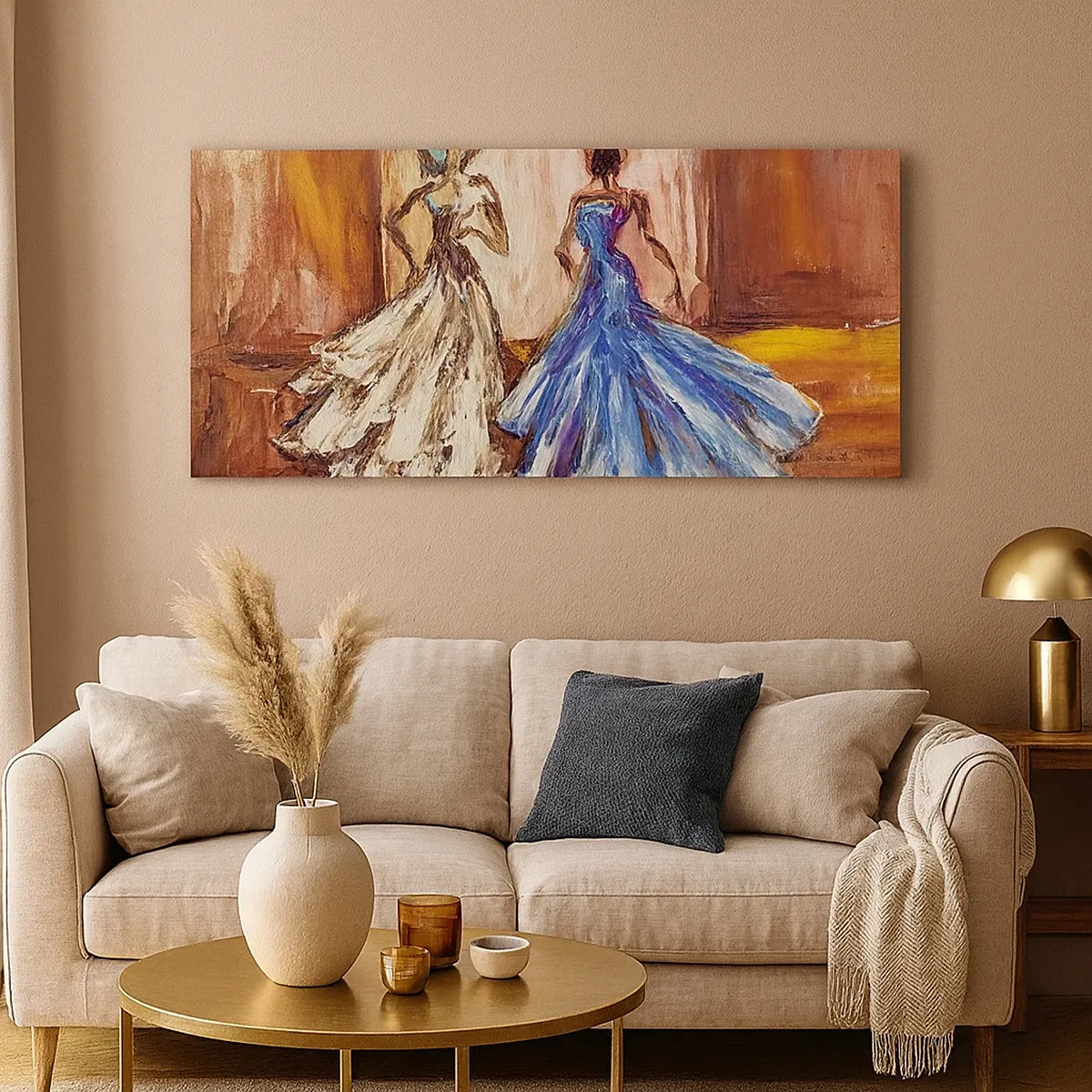 Quadro em tela - Uma bela dupla - 30x30 cm