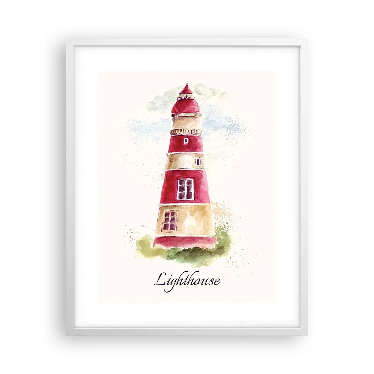 Pôster em moldura branca - Sempre há clima - 40x50 cm