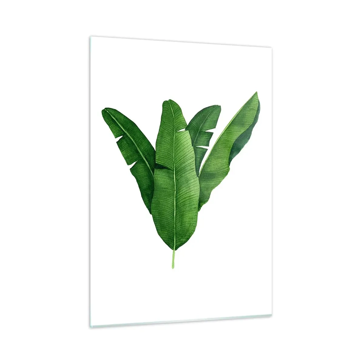 Quadro em vidro - Simetria verde - 50x70 cm