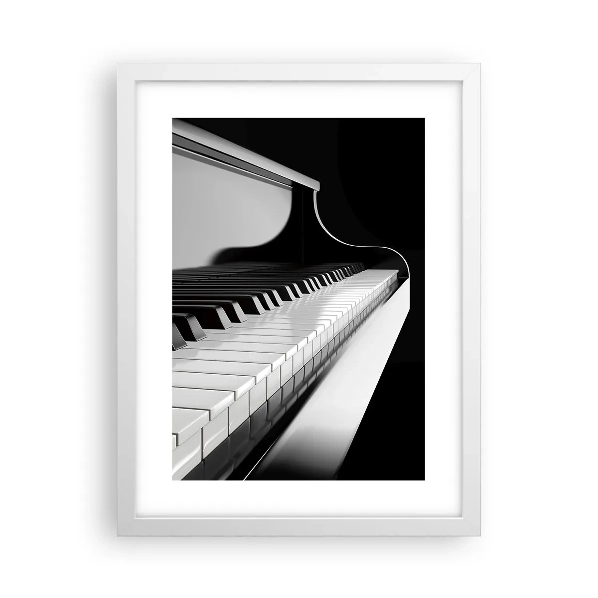 Pôster em moldura branca - Harmonia de formas e cores - 30x40 cm