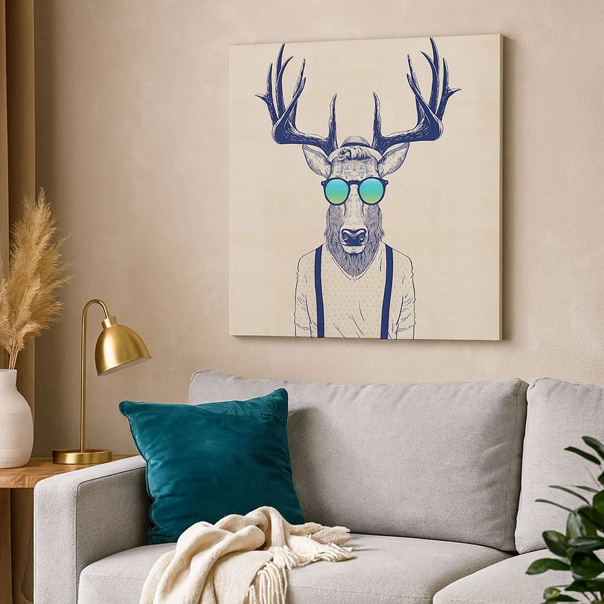 Quadro em tela - E quem esperavas? - 30x30 cm