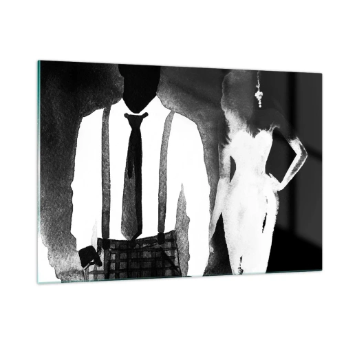 Quadro em vidro - Num clima noir - 120x80 cm