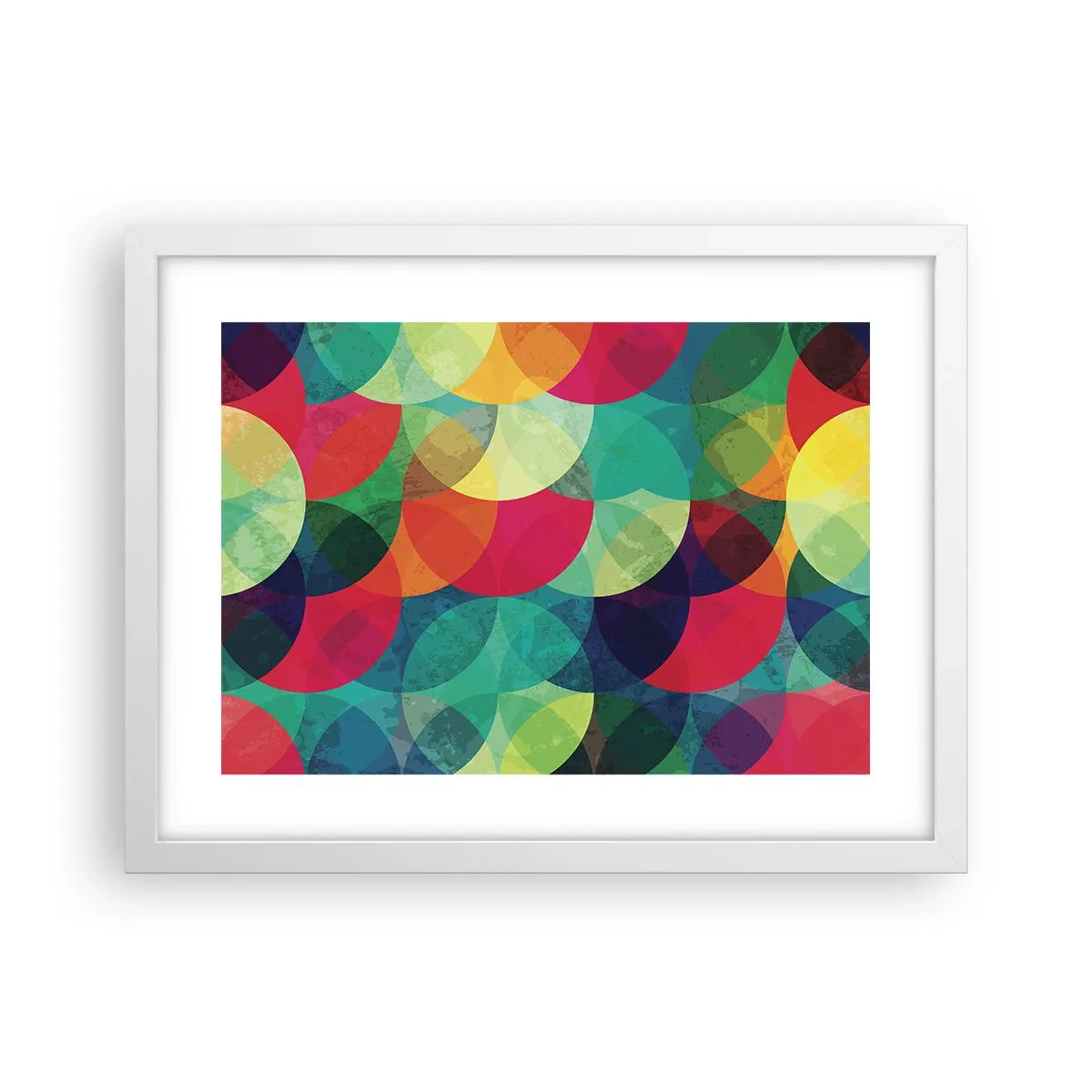 Pôster em moldura branca - Ascensão às cores - 40x30 cm