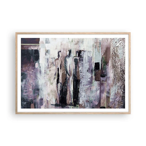 Pôster com moldura de carvalho claro - Três misteriosos - 100x70 cm