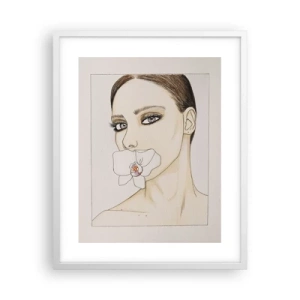 Pôster em moldura branca - Símbolo de elegância e beleza - 40x50 cm