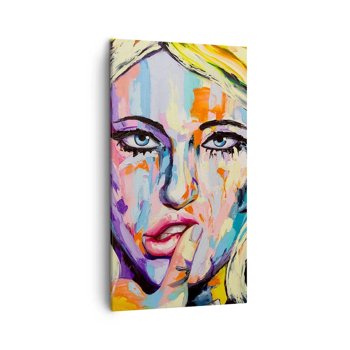 Quadro em tela - Olhe-a diretamente nos olhos - 45x80 cm
