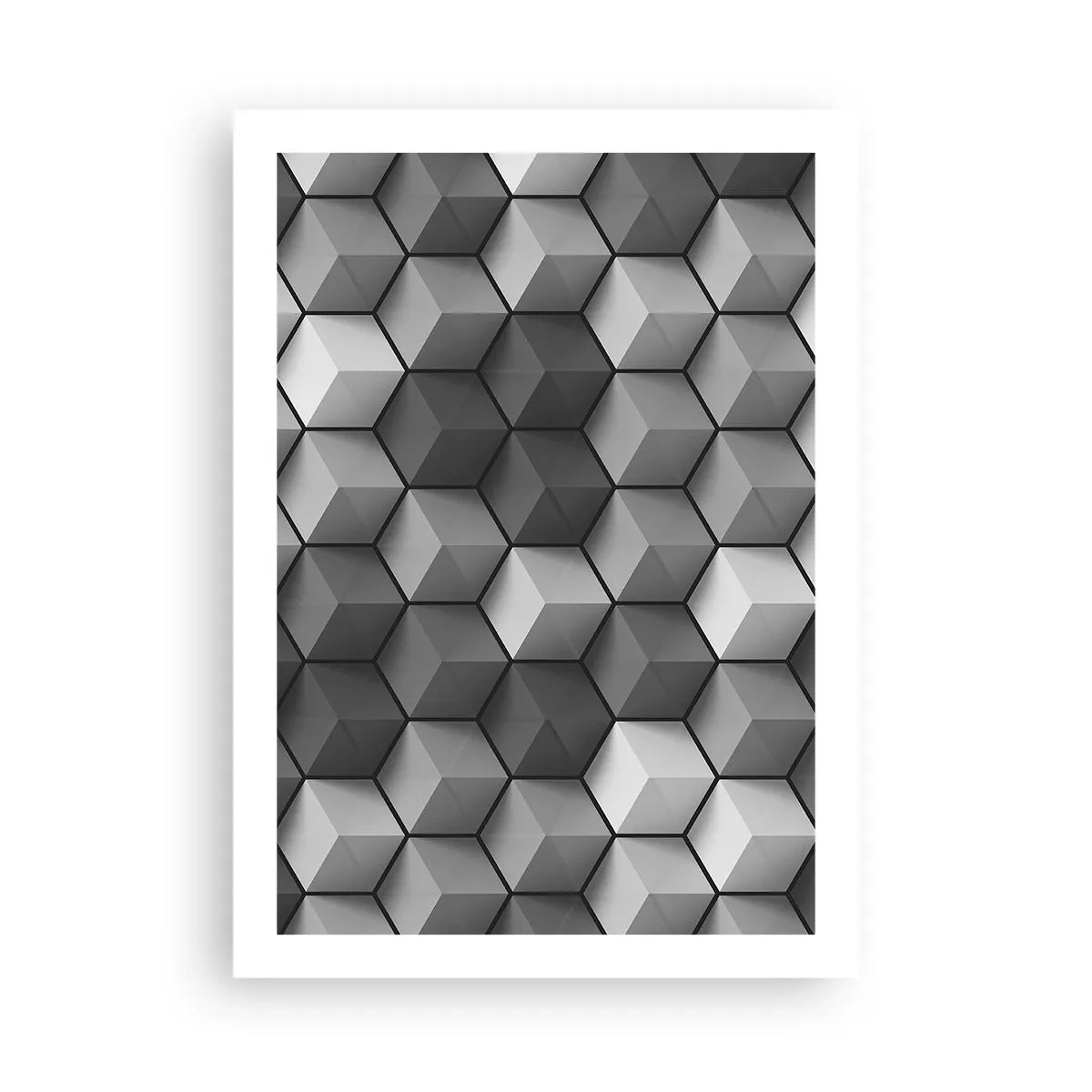 Pôster - Quebra-cabeça cubista - 50x70 cm