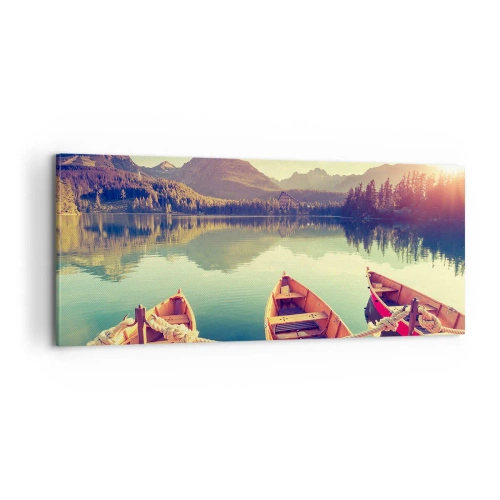 Quadro em tela - Viver de acordo com as suas leis - 100x40 cm