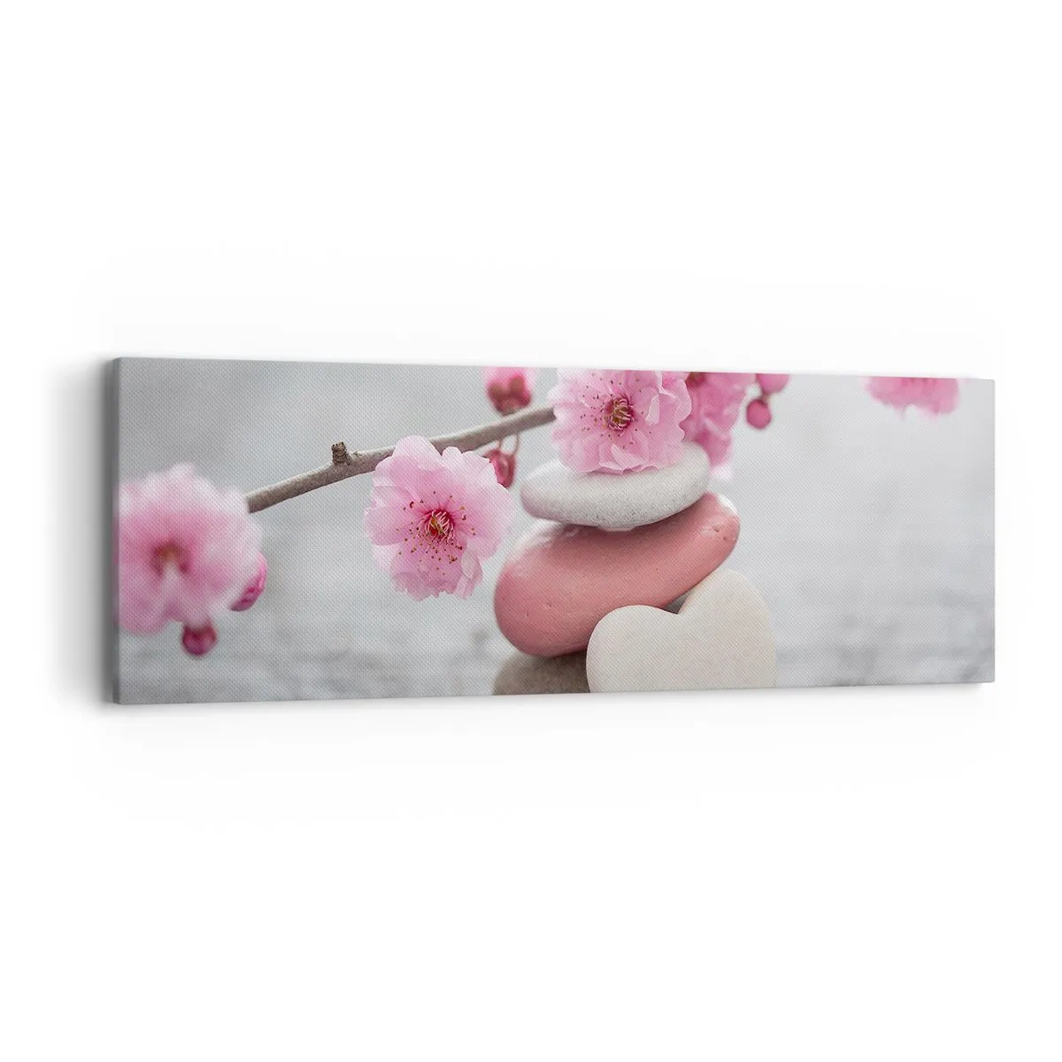 Quadro em tela - Flor de cerejeira - 90x30 cm