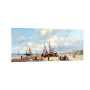 Quadro em vidro - Pós-caça bem-sucedida - 100x40 cm