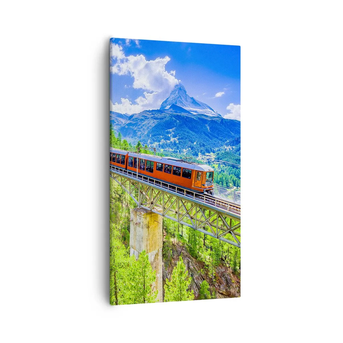 Quadro em tela - Hora dos Alpes - 55x100 cm