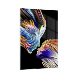 Quadro em vidro - Fusão de energia e luz - 80x120 cm