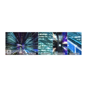 Amostra de Papel de Parede Standard Eco - Transição para o hiperespaço - Abstração, Cidade, Gráficos - 100x30 cm