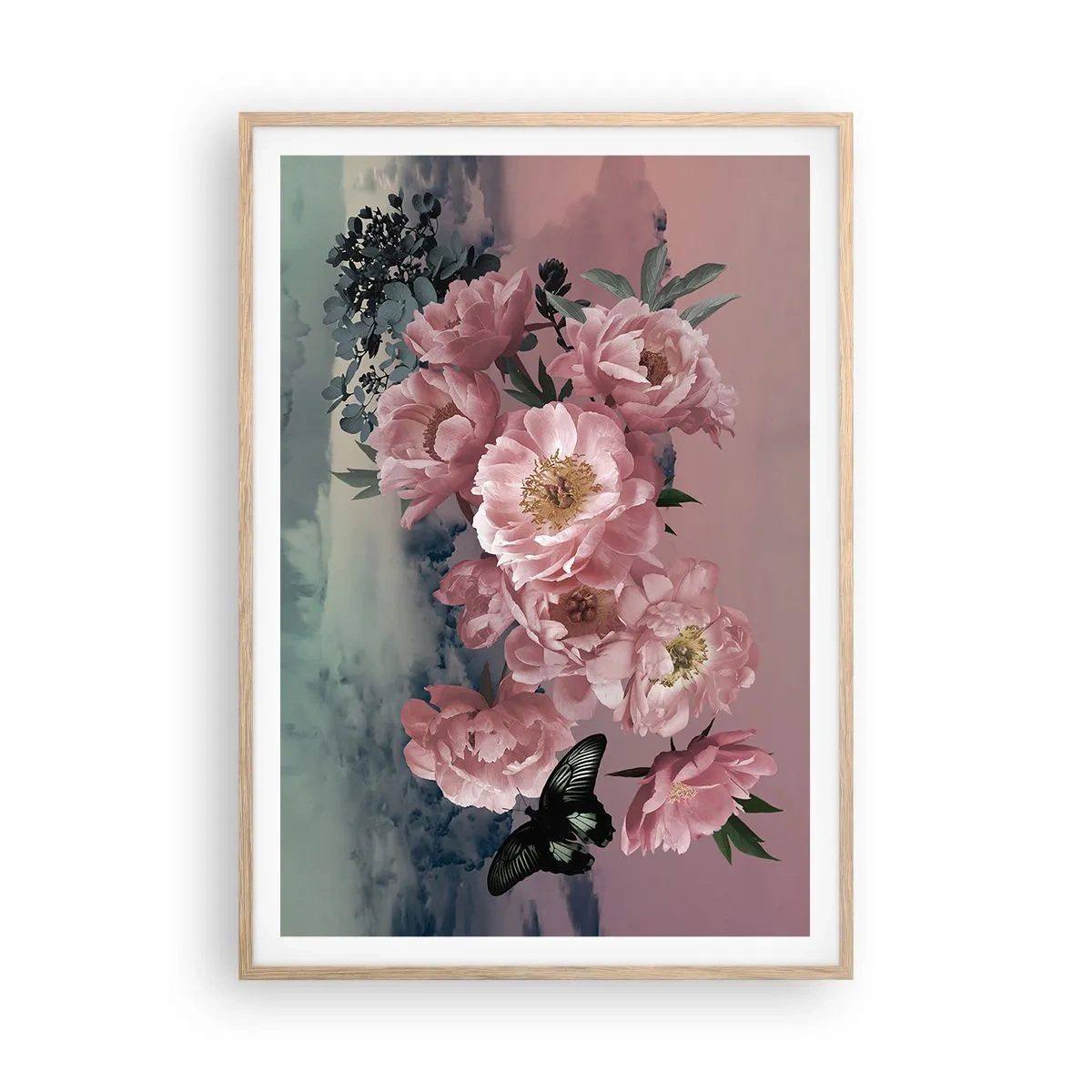 Pôster com moldura de carvalho claro - O auge do romantismo - 70x100 cm