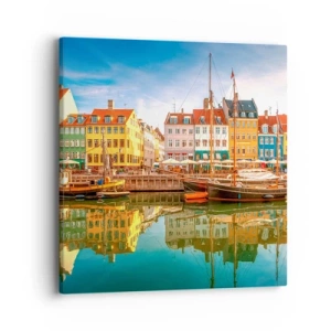 Quadro em tela - Sobre a água tão lisa como um espelho - 40x40 cm