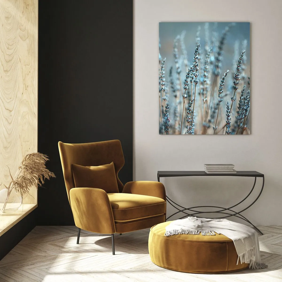 Quadro em vidro - Prado perfumado - 80x120 cm