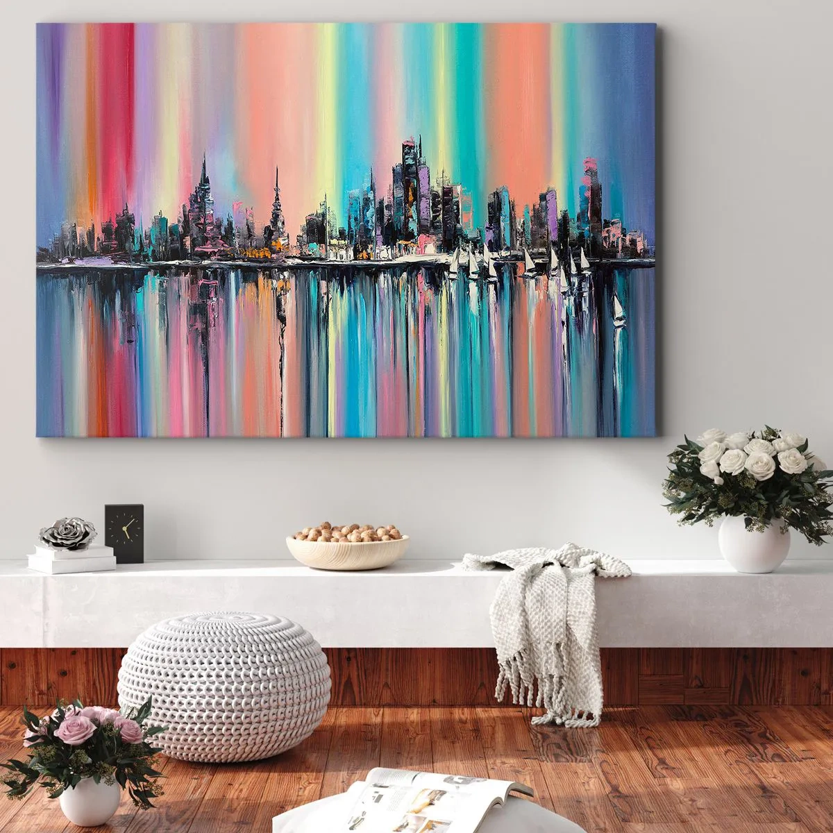 Quadro em tela - Brilho da noite - 100x70 cm