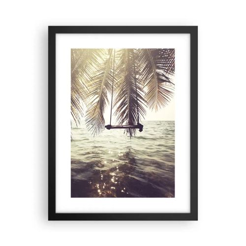 Pôster com moldura preta - Deixe-se levar pela imaginação - 30x40 cm