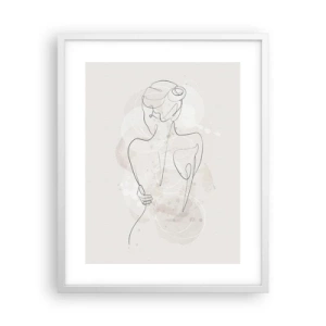 Pôster em moldura branca - Como um instrumento sensível - 40x50 cm