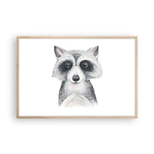 Pôster com moldura de carvalho claro - Um momento de emoção - 91x61 cm