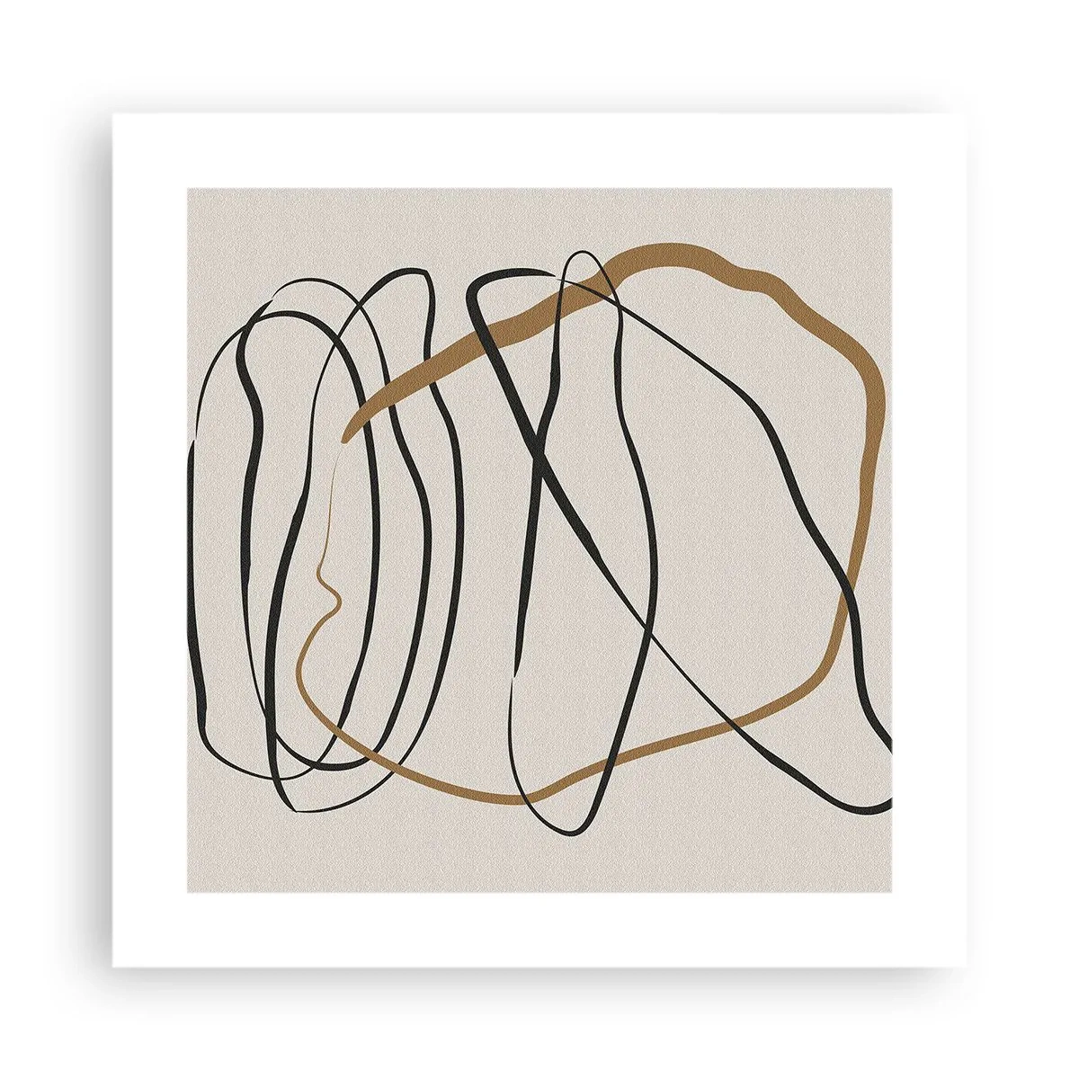 Pôster - Composição – dança em loop - 40x40 cm