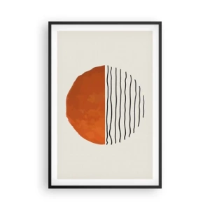 Pôster com moldura preta - No clima japonês - 61x91 cm