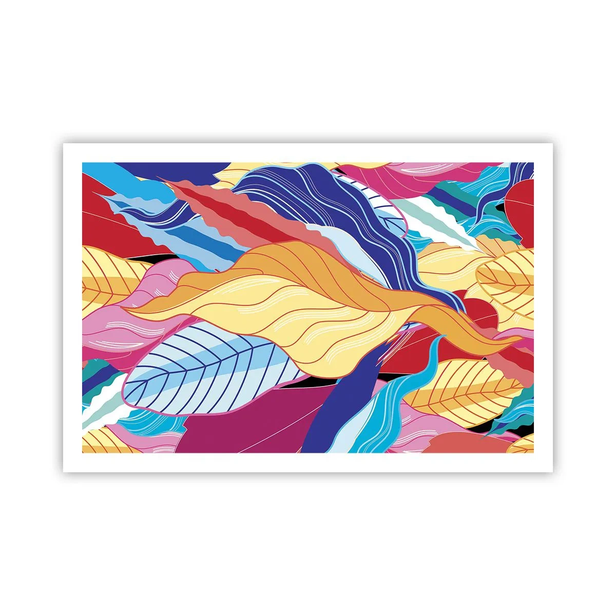 Pôster - Bagunça colorida - 91x61 cm