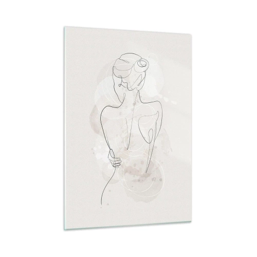 Quadro em vidro - Como um instrumento sensível - 50x70 cm