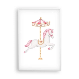 Pôster em moldura branca - Caiu no chão - 61x91 cm