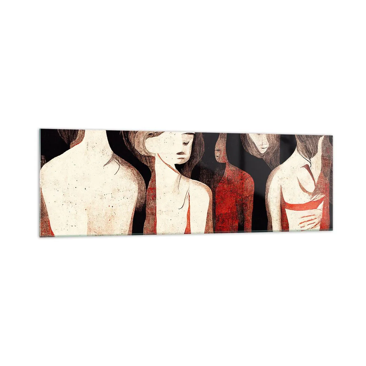 Quadro em vidro - Madonas das trevas - 160x50 cm