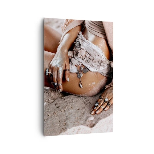 Quadro em tela - Expulsa pelas ondas? - 80x120 cm