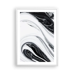 Pôster em moldura branca - Uma combinação de opostos - 50x70 cm