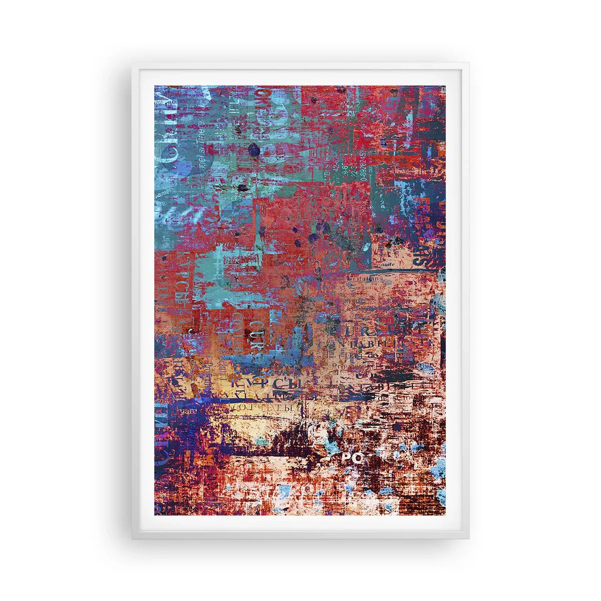 Pôster em moldura branca - Memória e esquecimento - 70x100 cm