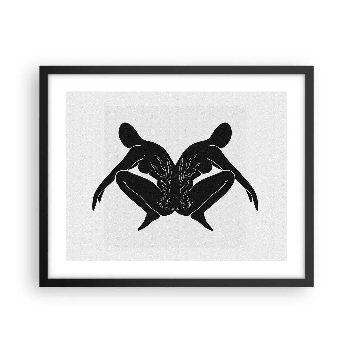 Pôster com moldura preta - Uma alma comum - 50x40 cm