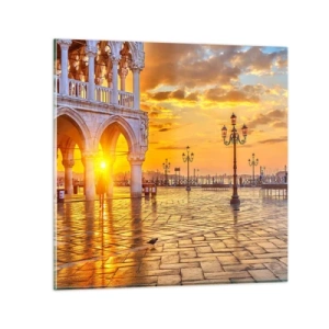 Quadro em vidro - Onde está todo mundo? - 30x30 cm