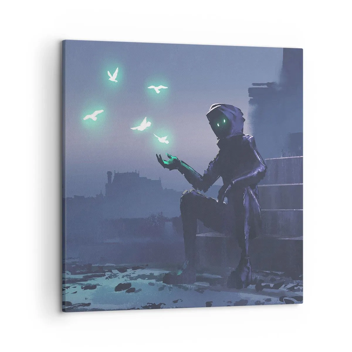 Quadro em tela - A vida vai voltar - 50x50 cm