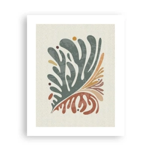 Pôster - Folha multicolorida - 40x50 cm