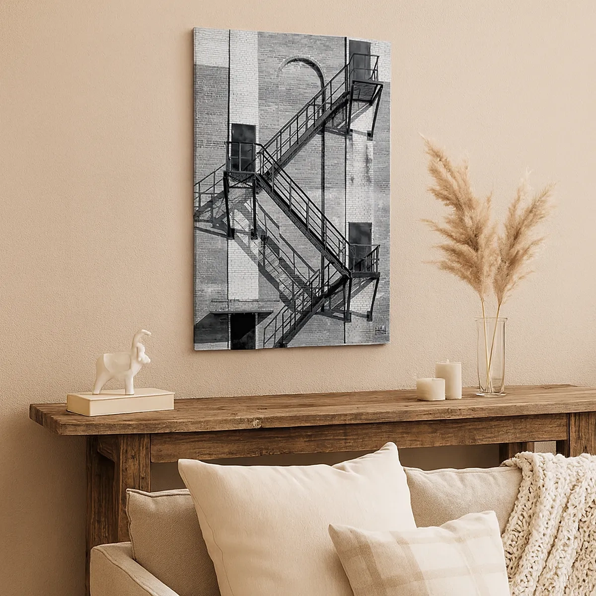 Quadro em tela - Estilo industrial - 50x70 cm