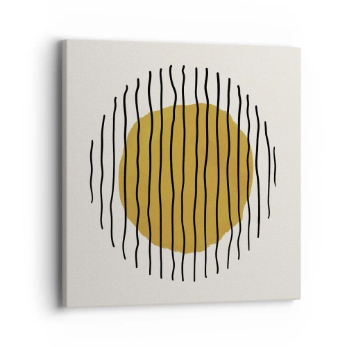 Quadro em tela - Abstração a tremer com o calor - 40x40 cm