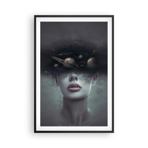 Pôster com moldura preta - E os planetas estão a enlouquecer... - 61x91 cm